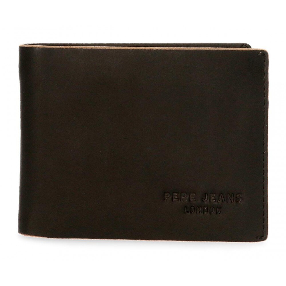 Portofel orizontal 11 cm Pepe Jeans Scraped, negru