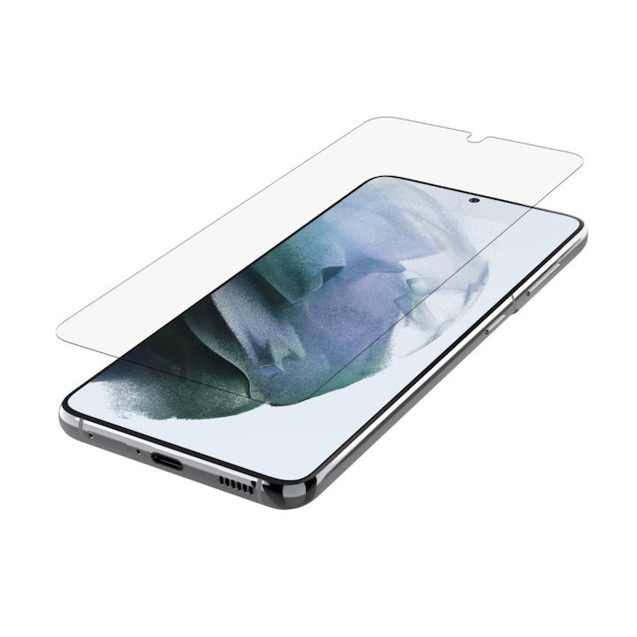 Закалено стъклено фолио за Asus Zenfone 8, устойчивост и защита 9H, 2.5D, залепване върху цялата повърхност, защита Optim Tech, прозрачно