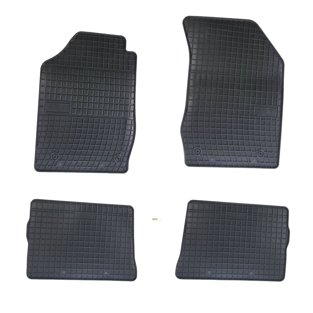 Set covorase AutoLux, cauciuc, pentru Renault Clio 2 1998-2005/Thalia 2000-2010, negru, 4 buc