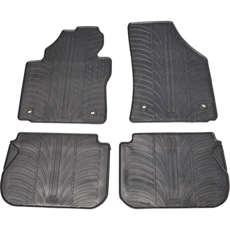 Set covorase Gledring Slovenia, cauciuc, pentru Volkswagen Caddy 2004-2015/Caddy Facelift 2015-, cu 5 locuri Caddy Cross 2013-, negru, 4 buc