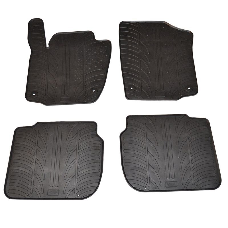 Set covorase Gledring Slovenia, cauciuc, pentru Skoda Rapid 2012- (5 usi, cutie manuala)/Seat Toledo 4 2012-, negru, 4 buc