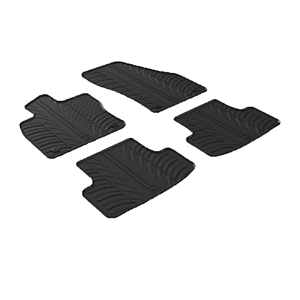 Set covorase Gledring Slovenia, cauciuc, pentru Skoda Karoq SUV 11.2017-, negru, 4 buc