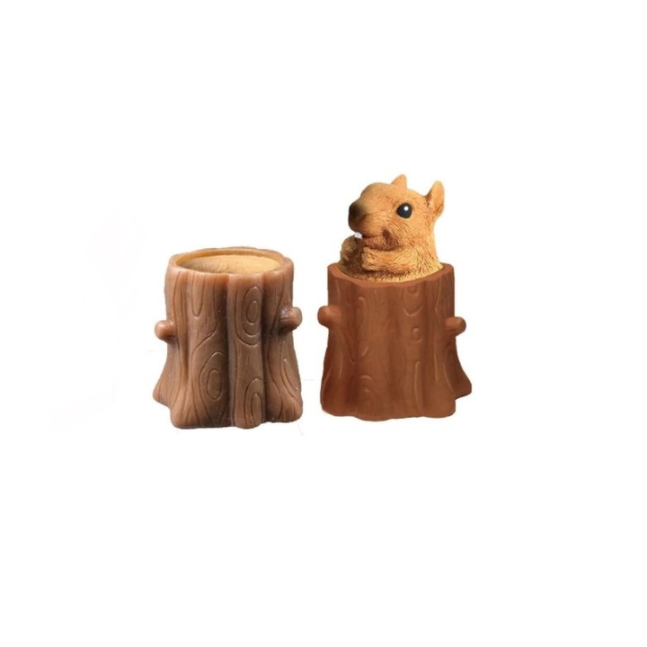 viMAG® Fatörzsből kibújó stresszoldó mókus, 3+ Év