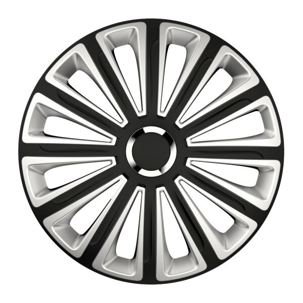 Set capace roti AutoMax Polonia, 16 inch, Versaco Trend RC, argintiu/negru, 4 buc