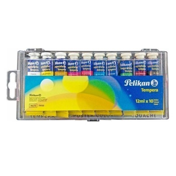 Set 10 Acuarele tempera, Pelikan, 10 culori, 120 ml Set 10 Acuarele tempera, Pelikan, 10 culori, 120 ml