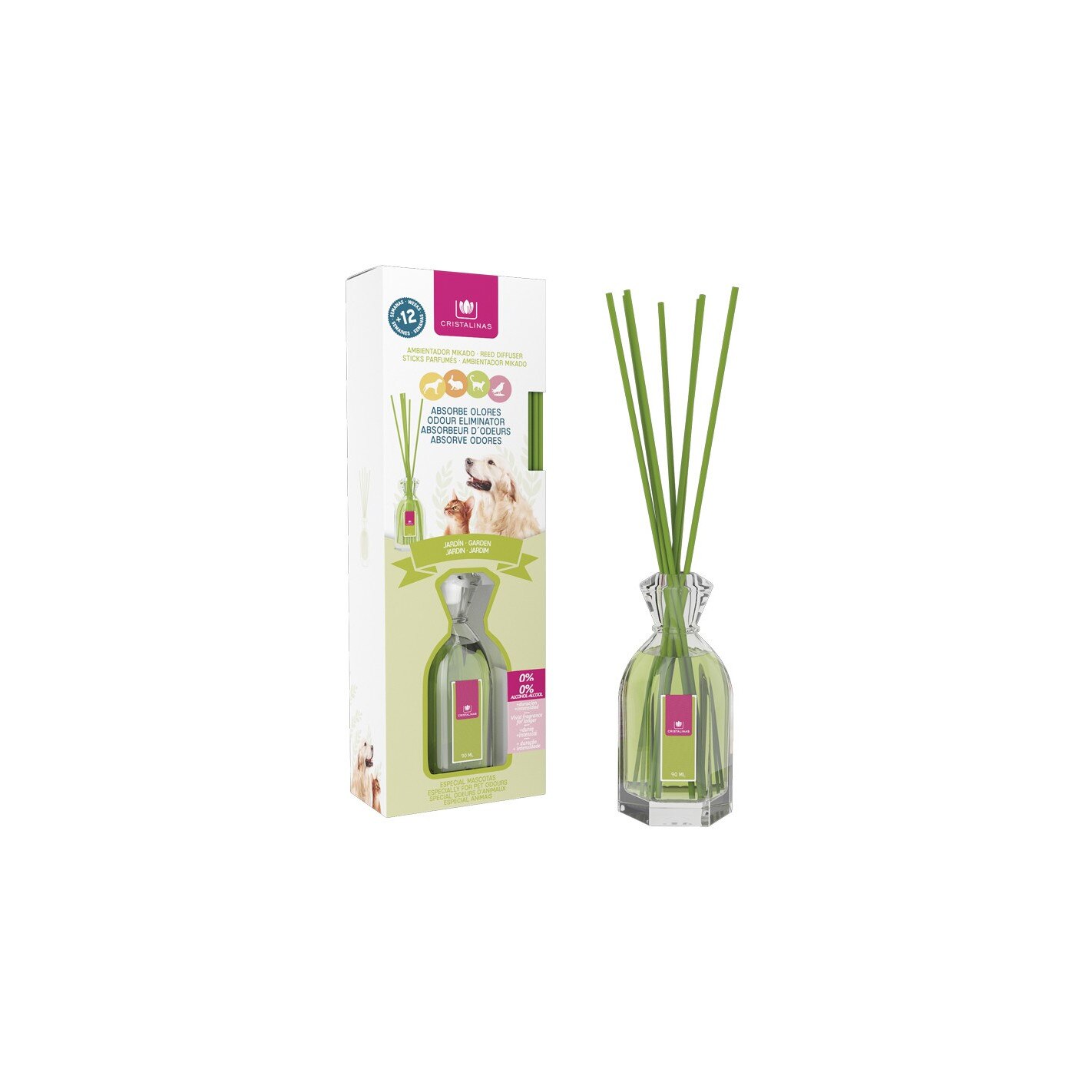 Odorizant 0% alcool „Absoarbe mirosurile” – Jardin 90 ml