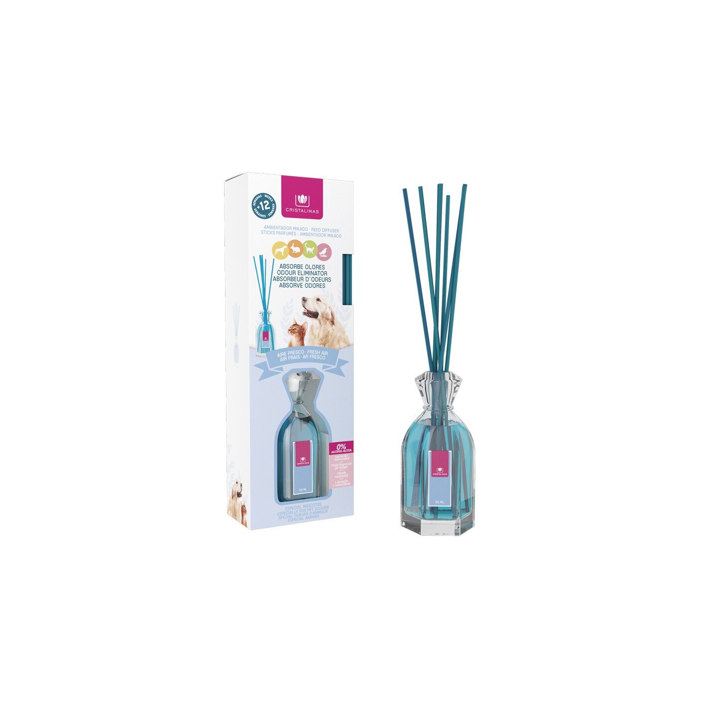 Odorizant 0% alcool „Absoarbe mirosurile” – Aire fresco 90 ml