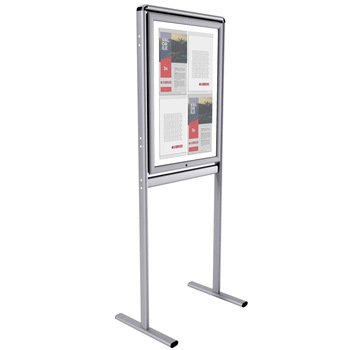 Infoboard clasic JJ DISPLAYS cu rama securizata, expunere simpla fata cu 4 formate A4 Infoboard clasic JJ DISPLAYS cu rama securizata, expunere simpla fata cu 4 formate A4