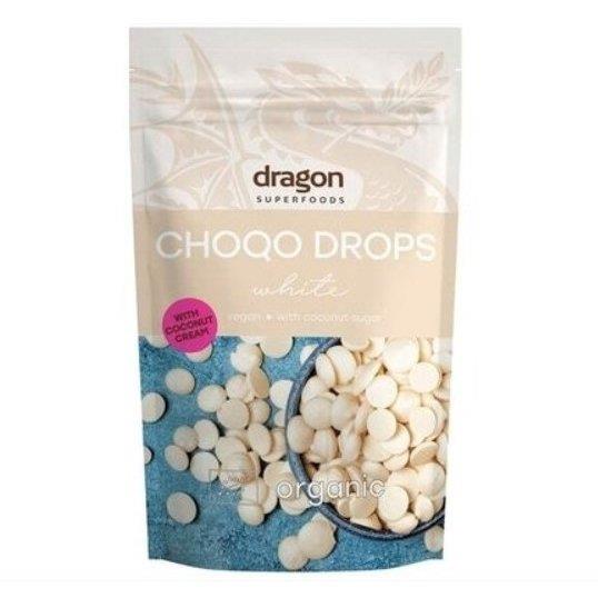 Ciocolata Alba Choco Drops Bio 250 grame Dragon Superfoods