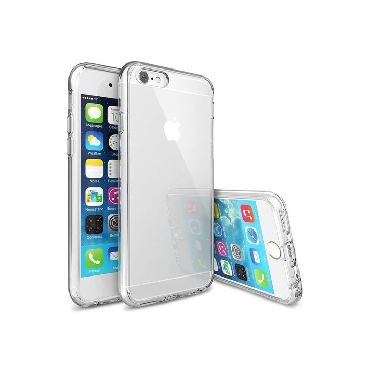 iPhone 6 / 6S kompatibilis szilikon hátlaptok, vastag, átlátszó, 2mm