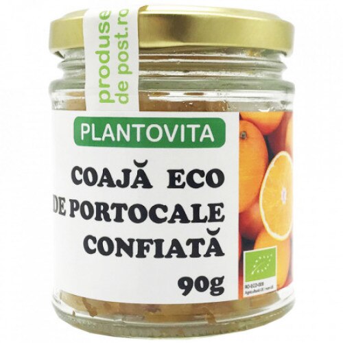 Coaja de portocale bio confiata, 90g