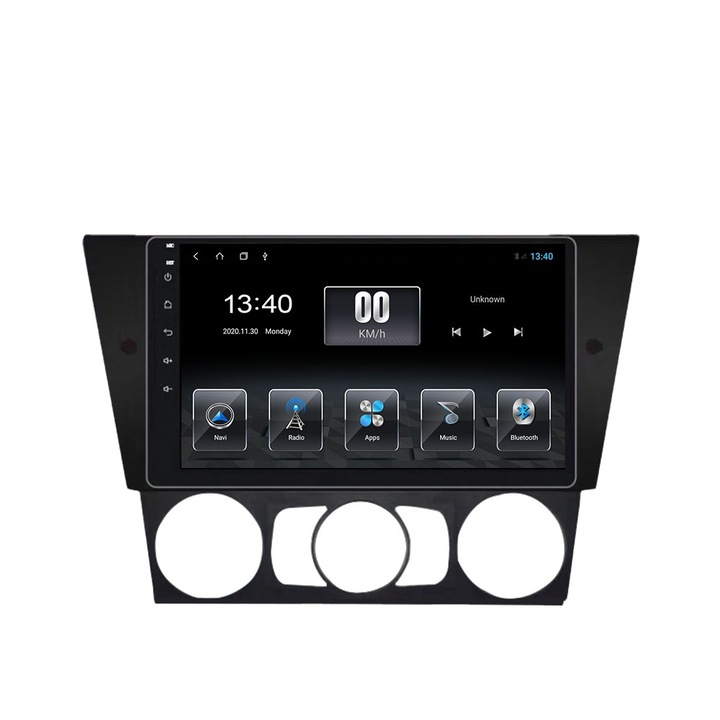 NAVI-IT Мултимедия, 1GB RAM 16GB ROM, BMW E81 с климатик, 9 инчов дисплей, Android 9.1, Bluetooth, WiFi, Радио, Play Store, Камера за заден ход