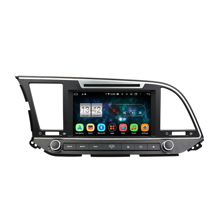 OEM Hyundai Elantra 2016-2019 dedikált navigációs rendszer, Androiddal és DVD DSP-vel