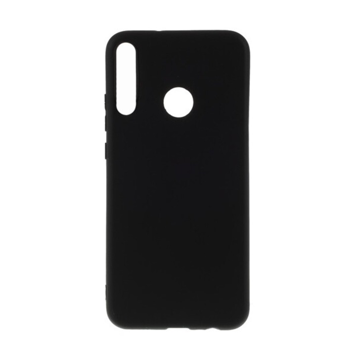 Gigapack szilikon mobiltelefon tok, matt, fekete, kompatibilis: Huawei P40 Lite E / Y7p
