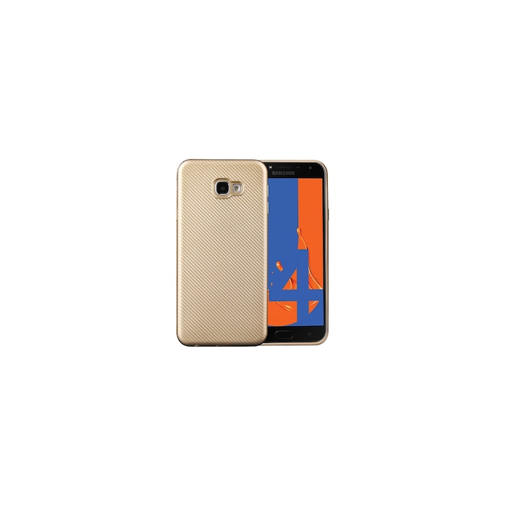 Gigapack telefonvédő gumi/szilikon tok Samsung Galaxy J4 Plus (J415F) készülékhez, arany