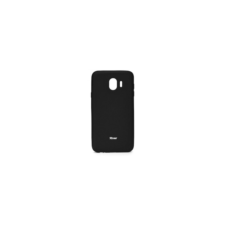 Roar All Day telefonvédő gumi/szilikon tok Samsung Galaxy J4 (2018) J400F készülékhez, fekete