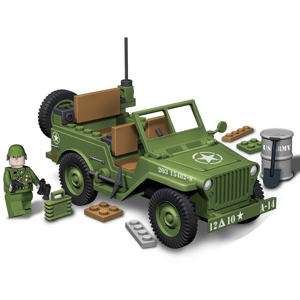 Set constructie Jeep militar Willys MB MASH, Cobi