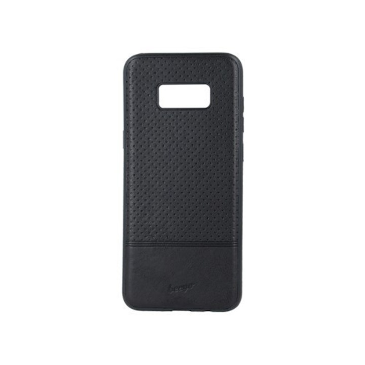 Telefon tok, Huawei Y5 2018 / Honor 7S hátlaptok, műbőr, fekete, Beeyo Premium