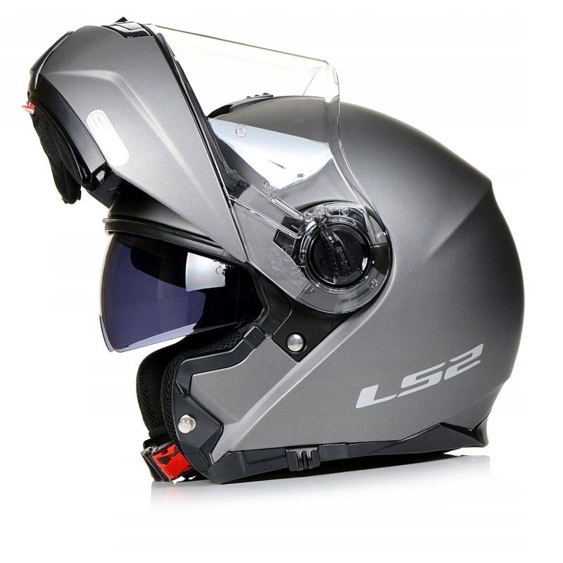 Casca moto, LS2, FF325, Protectie UV, ABS, Gri, M