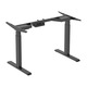 Cadru Ergoplus UltraMotion DualMotor, inaltime reglabila 62-128 cm, controller digital, sistem anticoliziune, greutate sustinuta 125 kg, negru