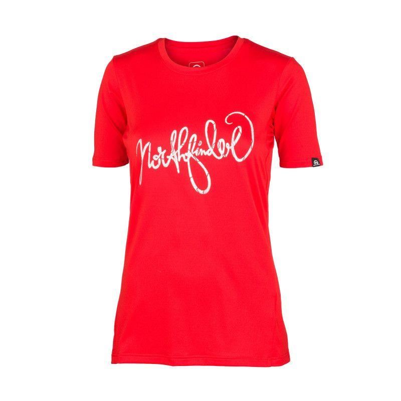 Tricou femei NORTHFINDER Alaysia TR-4546SP, Rosu