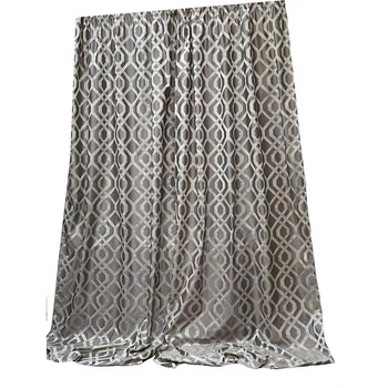 Set doua draperii brocart gri deschis/gri perle  Set doua draperii brocart gri deschis/gri perle