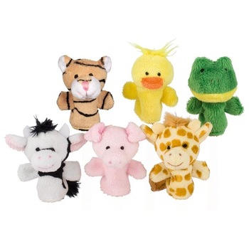 Set 6 marionete pentru deget, animale, 3 ani+ Set 6 marionete pentru deget, animale, 3 ani+