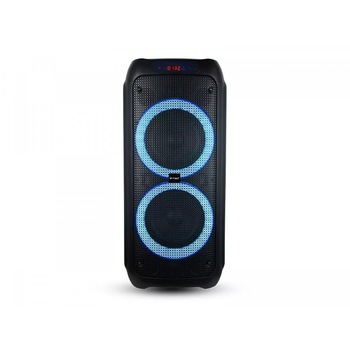 Boxa portabila V-TAC, reincarcabila, 40W, 2x 8 inch, True Wireless Stereo, microfon inclus Boxa portabila V-TAC, reincarcabila, 40W, 2x 8 inch, True Wireless Stereo, microfon inclus