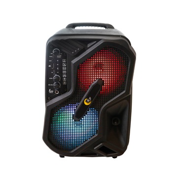 Boxa bluetooth portabila , RIF REFCO ® RF-1013, putere 100W , lumini disco , Radio FM , slot MicroSD , USB , AUX , slot pentru microfon karaoke, microfon si telecomanda incluse , display LED , negru Boxa bluetooth portabila , RIF REFCO ® RF-1013, putere 100W , lumini disco , Radio FM , slot MicroSD , USB , AUX , slot pentru microfon karaoke, microfon si telecomanda incluse , display LED , negru