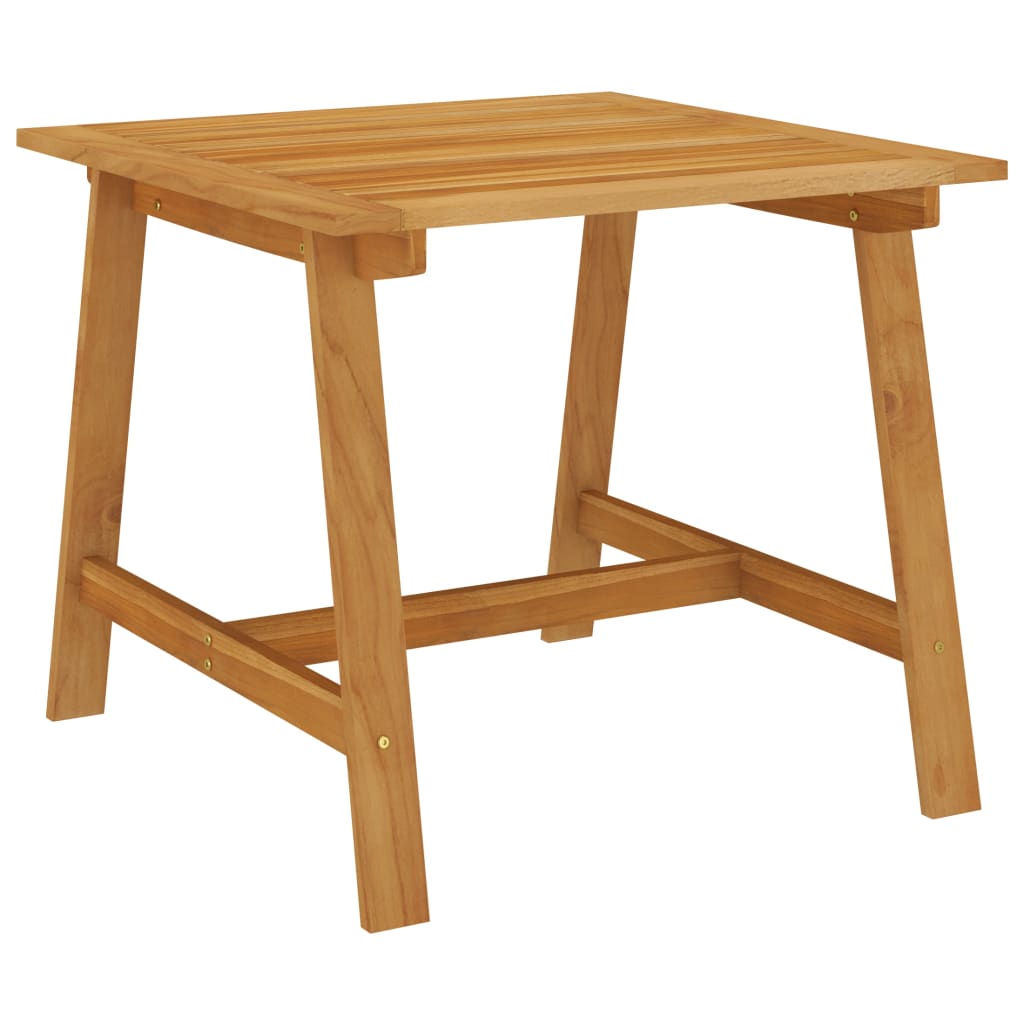 Masa de bucatarie vidaXL, Lemn de acacia finisaj ulei, 88 x 88 x 74 cm, Maro miere