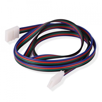 Conector dublu banda led RGB cu 2 metri cablu Conector dublu banda led RGB cu 2 metri cablu