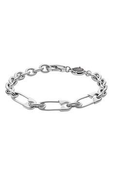 Diesel, Bratara de otel inoxidabil cu ac de siguranta, Argintiu Diesel, Bratara de otel inoxidabil cu ac de siguranta, Argintiu