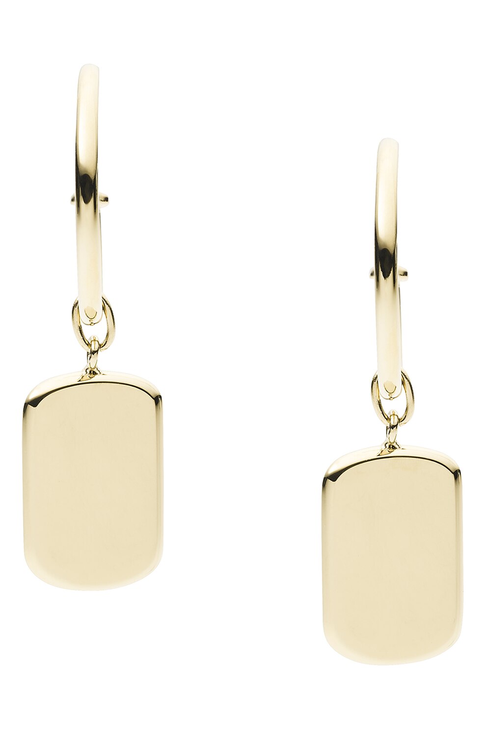 Fossil, Cercei de otel inoxidabil, Auriu