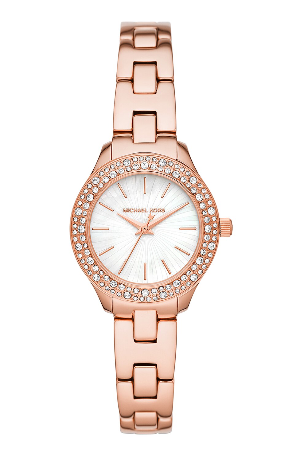 Michael Kors, Ceas analog cu coroana cu cristale, Roz auriu