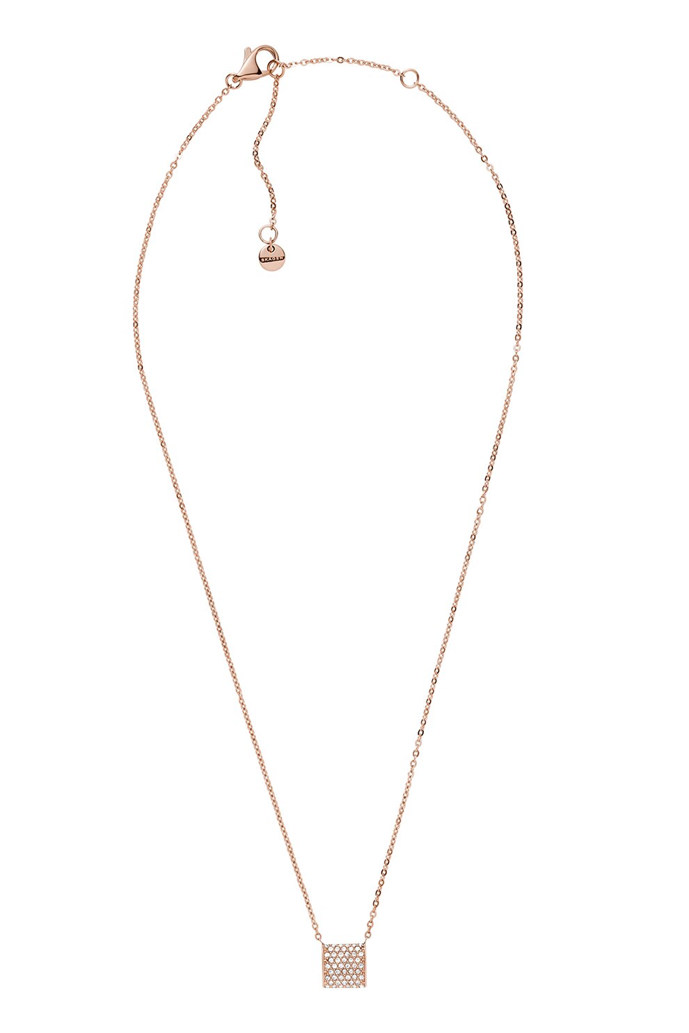 Skagen, Colier lung cu cristale Elin, Auriu