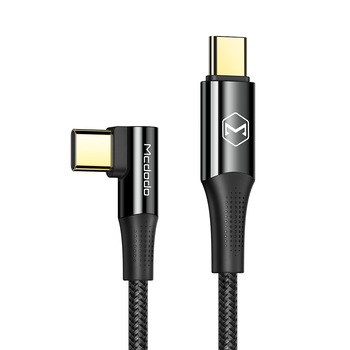 Cablu Mcdodo Fast Charge Type-C la Type-C Black, PD, 2m, 100W Cablu Mcdodo Fast Charge Type-C la Type-C Black, PD, 2m, 100W