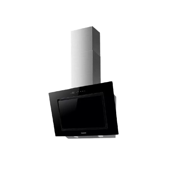 Hota decorativa, Taurus G90BKAL, 650 m³/h, 3 viteze, 200 W, L 90 cm, Negru