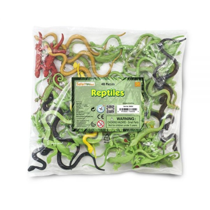 Safari Ltd 48 db-os hüllő figura készlet