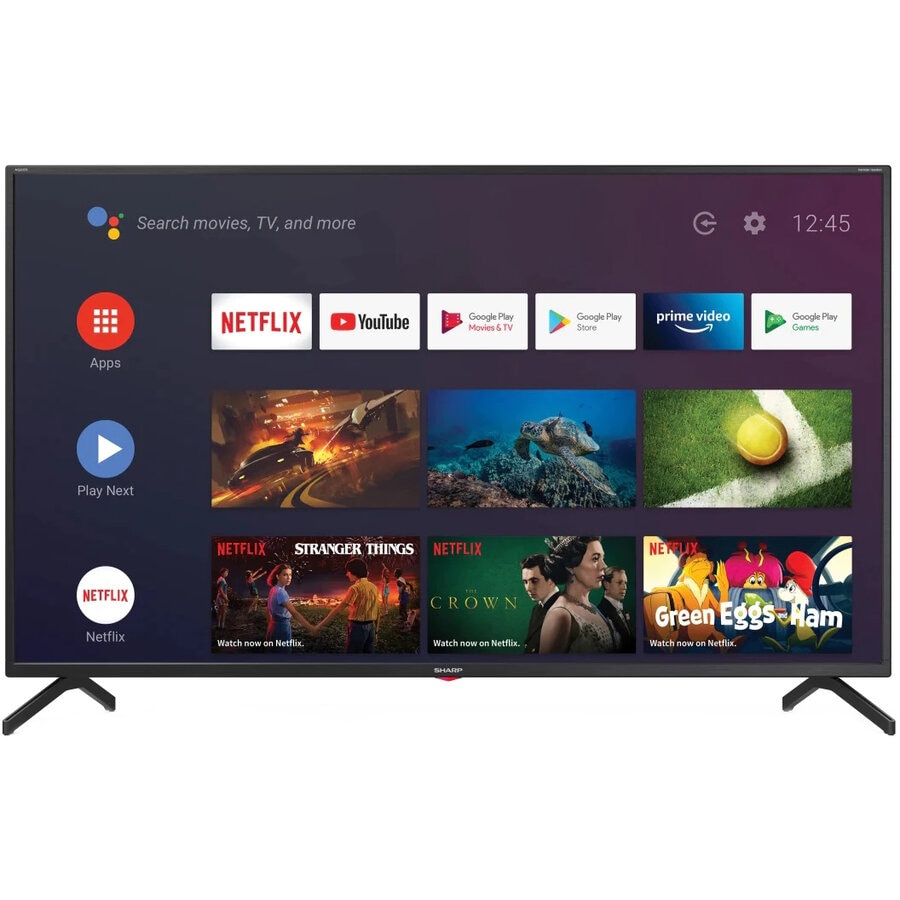 Televizor Led Sharp 125 cm 50BN3EA, Smart TV, Ultra HD 4K, Android, Negru