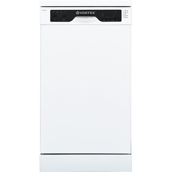 Masina de spalat vase Vortex VMVD10501V, Independenta, 10 seturi, 5 programe, Display, Incarcare la jumatate, 45 cm, Clasa A++, Alb Masina de spalat vase Vortex VMVD10501V, Independenta, 10 seturi, 5 programe, Display, Incarcare la jumatate, 45 cm, Clasa A++, Alb