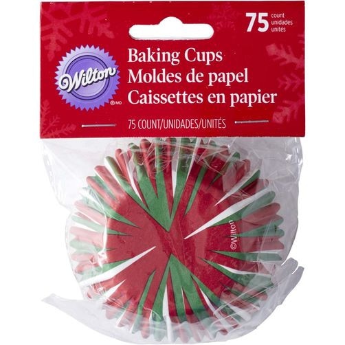 Set hartii pentru briose, craciun, Wilton 75 bucati