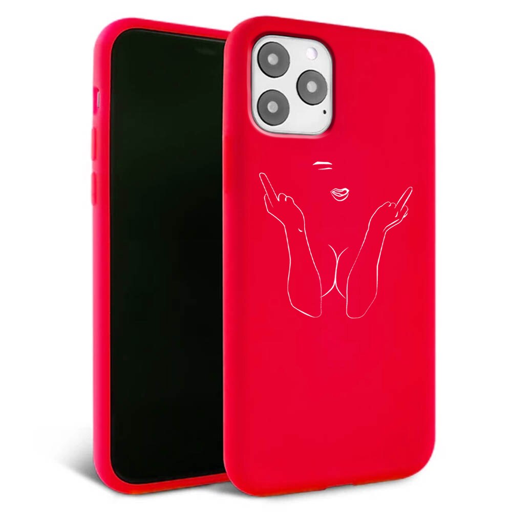 Husa pentru iPhone 11 pro - Silicon Matte - F ck off