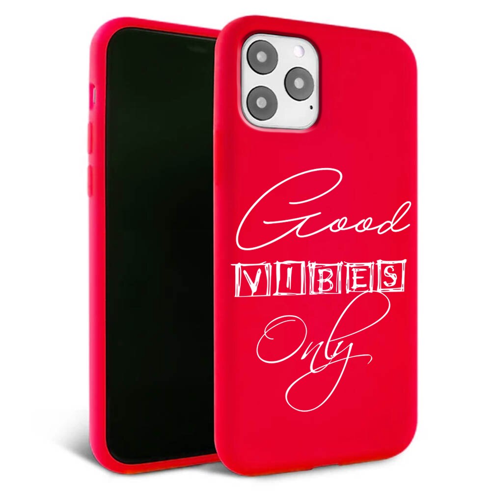 Husa pentru iPhone 11 pro - Silicon Matte - Good vibes