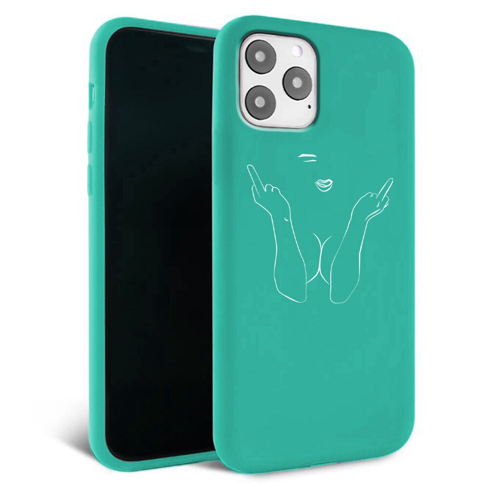 Husa pentru iPhone 11 pro - Silicon Matte - F ck off