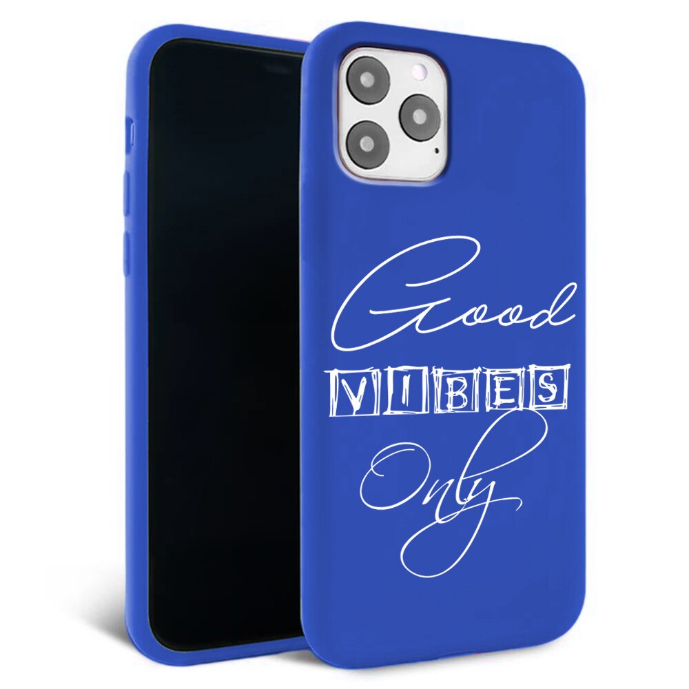 Husa pentru iPhone 11 pro - Silicon Matte - Good vibes