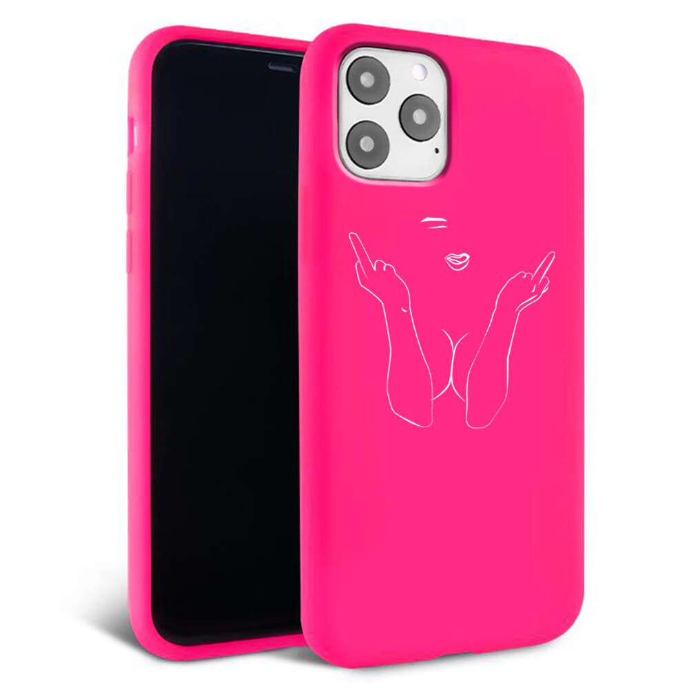 Husa pentru iPhone 11 pro - Silicon Matte - F ck off