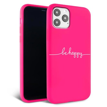Husa pentru iPhone 11 pro - Silicon Matte - Be Happy Husa pentru iPhone 11 pro - Silicon Matte - Be Happy