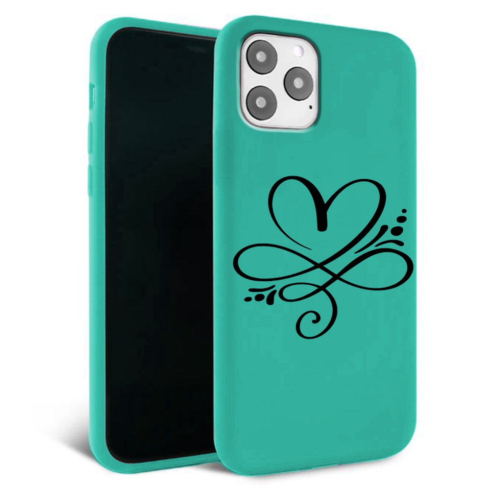 Husa pentru iPhone 11 pro - Silicon Matte - Heart 1