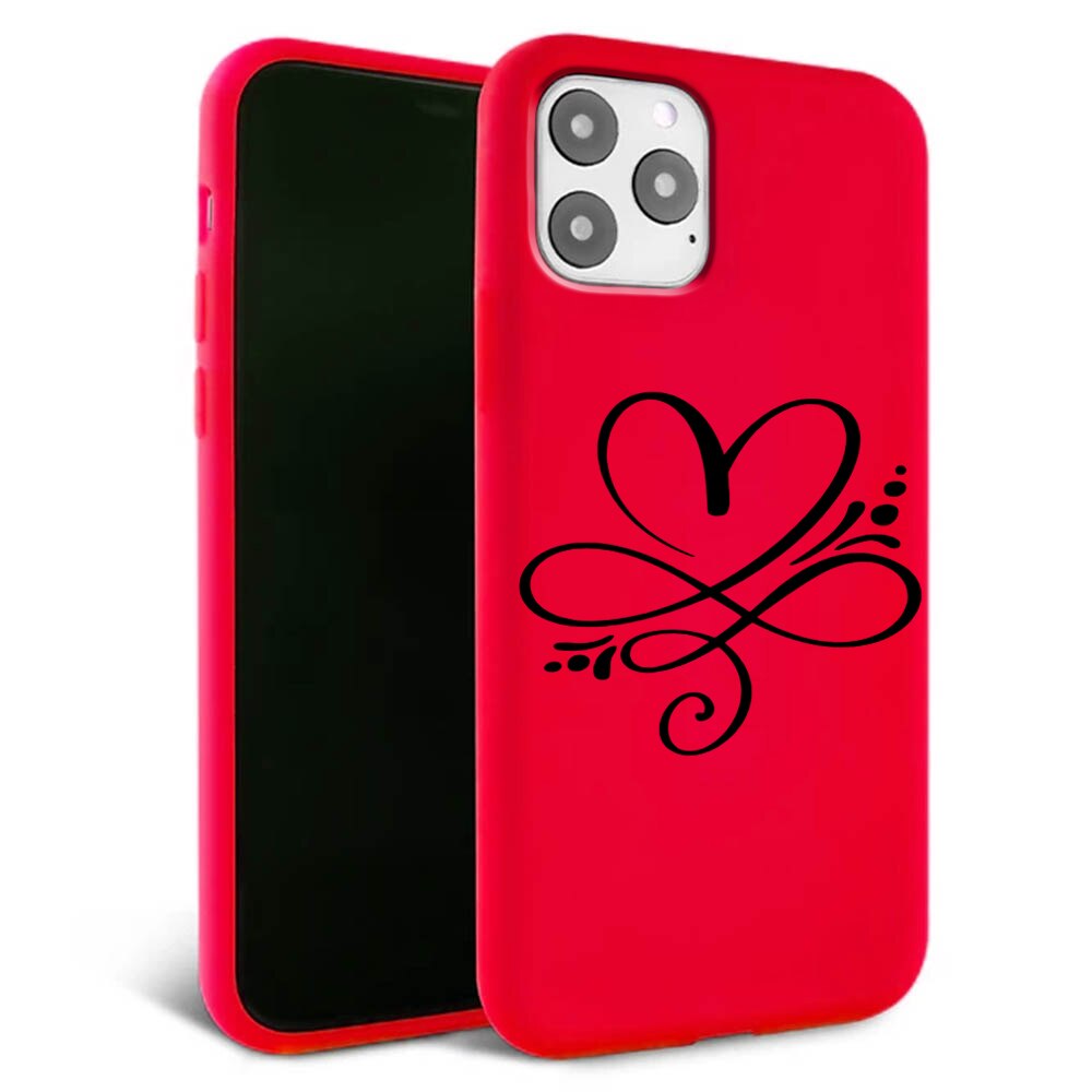 Husa pentru iPhone 11 pro - Silicon Matte - Heart 1