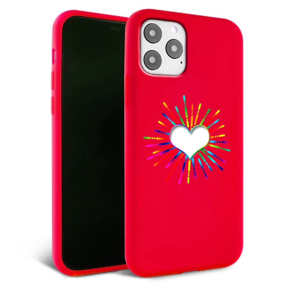 Husa pentru iPhone 11 pro - Silicon Matte - Heart 3